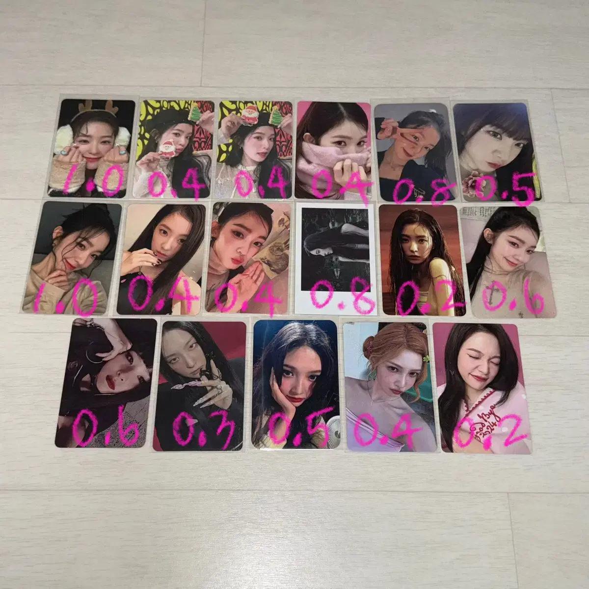 Red Velvet Irene Seulgi Joy Yeri Poca wts couple pink Christmas unreleased photocard Bad Boy tc pola