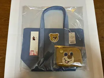 페이러 올드 테디 와펜 토트백 라이트 블루 S/L자 파우치 남아