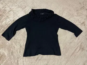 INGEBORG 잉게보그 블랙 니트 긴팔 스웨터