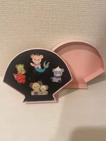 디즈니 프린세스 베어 핀 배지 세트