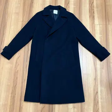 UNITED TOKYO 네이비 더블 브레스트 체스터 코트 사이즈 2