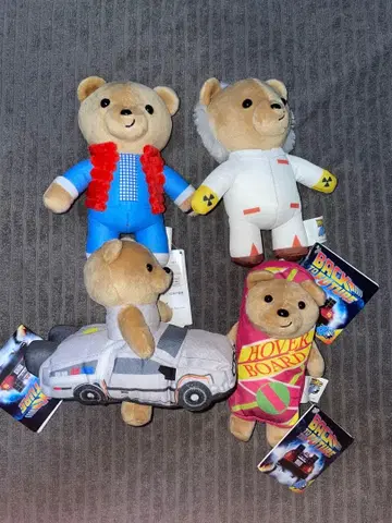 백 투 더 퓨처 애니멀 코디 봉제 인형 전 4종 세트