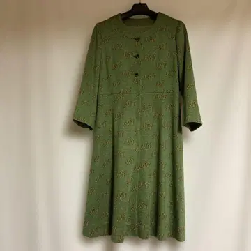 쇼와 레트로 무릎 기장 원피스