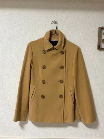 UNTITLED 베이지 울 피 코트 사이즈 1