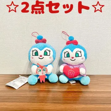 날아라! 호빵맨 코킨짱 봉제 인형 2개 세트 당일 발송
