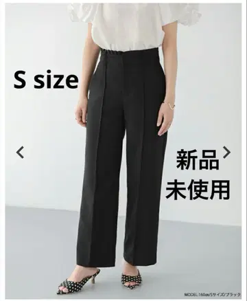 Fit more 핏모어 허리 프릴 와이드 팬츠 ZOZO 한정판