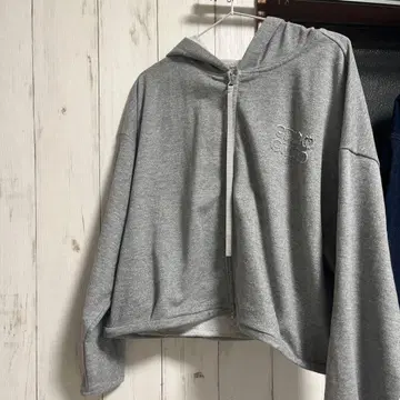 미사용품 Chico 더블 지퍼 후드티 라메