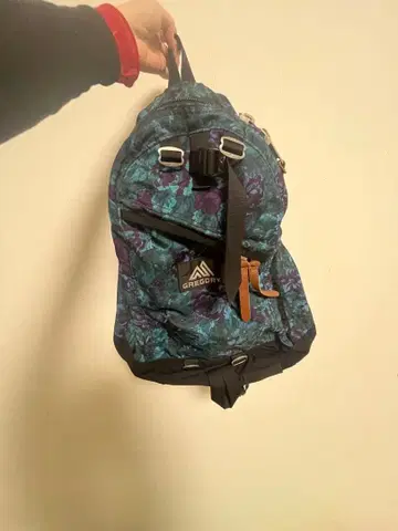 GREGORY 백팩 파랑보라색 꽃무늬