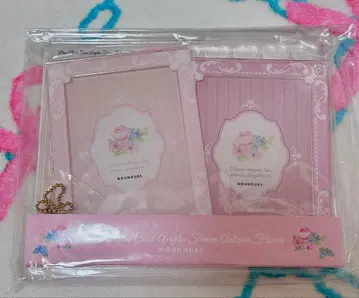 페어 포토 카드 아크릴 프레임 앤티크 플라워 핑크 FUKUYA