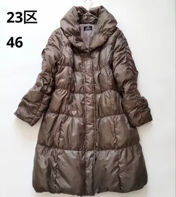 23구 빅 사이즈 롱 다운 코트 자켓 카키 46