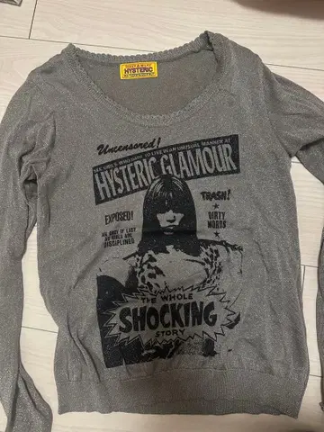 HYSTERIC GLAMOUR 긴팔 T셔츠 그레이