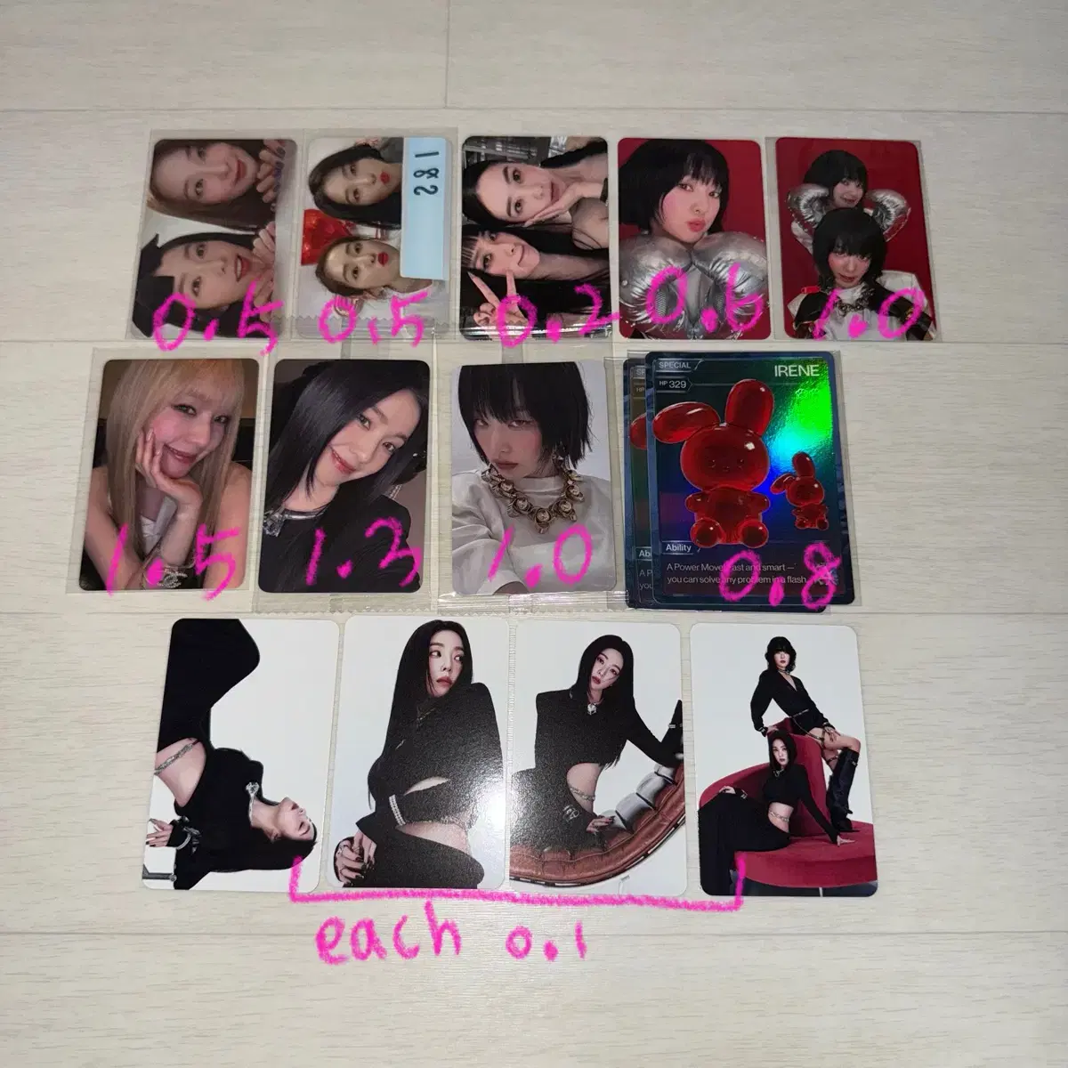 Red Velvet Irene Seulgi Asl Poca WTS Concert Admission Pre-order Benefit Everline Ktown4u Ld Unreleased Photocard Monster Tilt