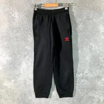 adidas 스웨트 팬츠 블랙 로고 자수 트레이 로고