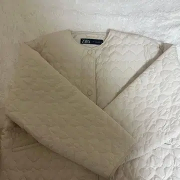 ZARA 하트 퀼팅 다운 자켓