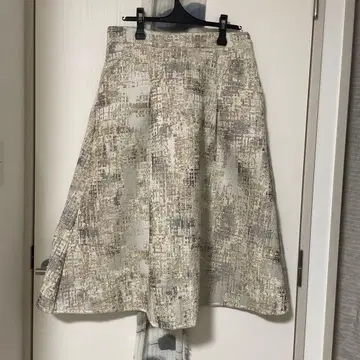 cawaii 플레어 롱 스커트 광택 있음