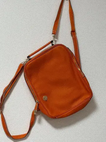 오렌지 가죽 백