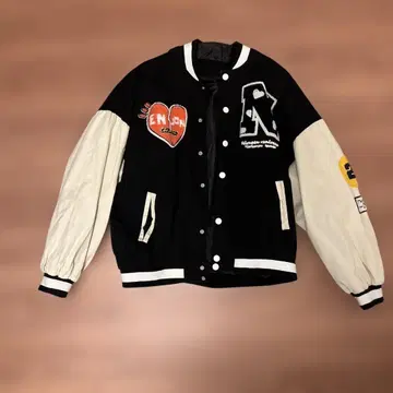 HOOK 바이컬러 바시티 자켓