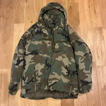 HOUSTON 카모플라쥬 후드 부착 다운 자켓