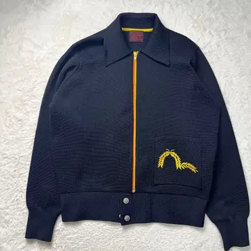 EVISU 월계수 갈매기 폴리에스테르 집업 자켓 38