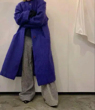 ise 모헤어 코트