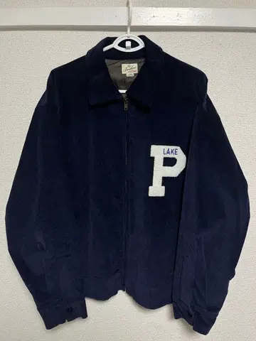 LAKE P 자수 네이비 코듀로이 점퍼 L 사이즈 자켓