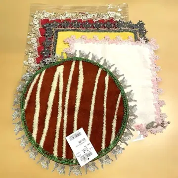 치카자와 레이스 손수건 4개 세트