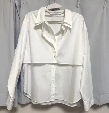 Ray BEAMS 화이트 긴팔 셔츠