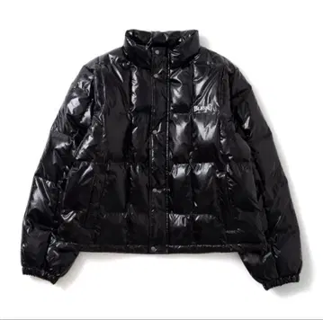 BlessU 블랙 다운 자켓 퍼퍼 자켓