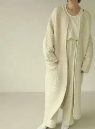 TODAYFUL Quilting Knit Coat 아이보리 size 36