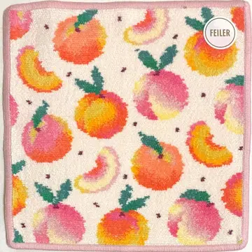 페이러 타월 손수건 피치 도트