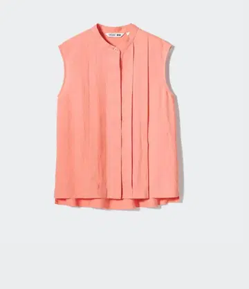 콩트와 데 코토니에 핑크 슬리브리스 셔츠