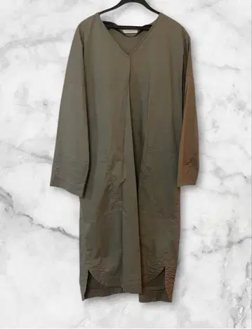 GALERIE VIE 갤러리 바이 셔츠 원피스 카키 36
