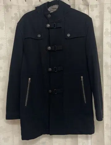 [ abx ] 더플 코트 후드 부착 남성용