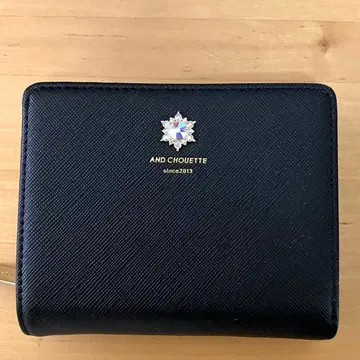 & chouette (앤 슈에트) 크리스탈 코프레 블랙 접이식 지갑