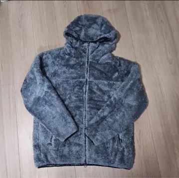 유니클로 / 방풍 아우터 퍼 플리스 풀 집업 후드티