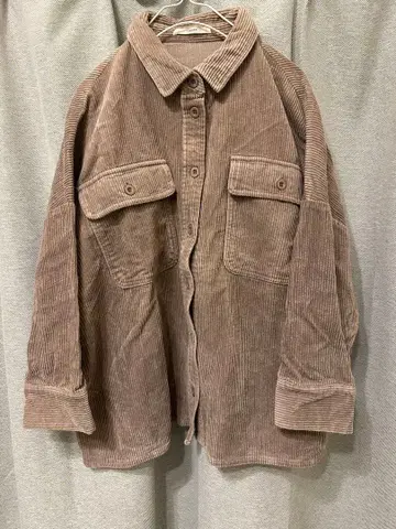 Ciaopanic 차오패닉 코듀로이 오버 사이즈 7부 소매 셔츠