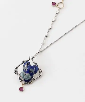 ANNA SUI 목걸이 브로치 2way 슈나우저 개 미사용 레어