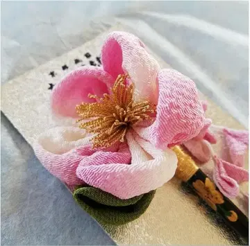 카즈라세이 일본 의류 헤어콤 등나무 핑크 꽃 장식 포함