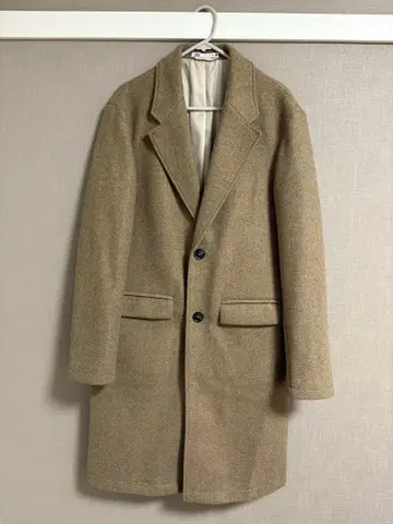 ZARA 베이지 체스터 코트 M