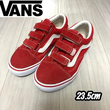 [ 새상품급 ] VANS 벨크로 스니커즈 23.5cm 레드