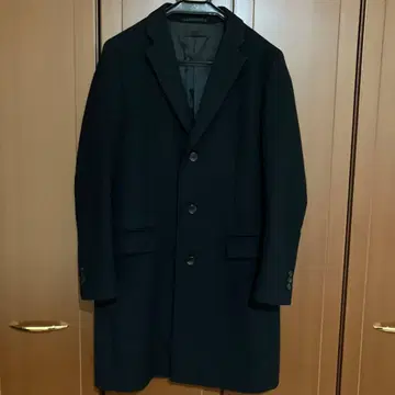 [유니클로] 울 캐시미어 체스터 코트 네이비