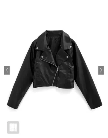 GRL 숏 기장 가죽 라이더 자켓[pp185]