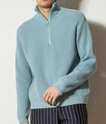 FACTOTUM 하찌 하프 지퍼 니트 풀오버