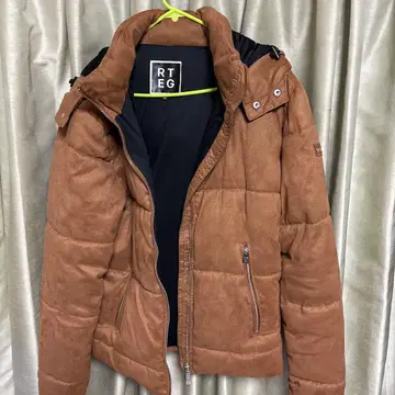 RT EG 레트로 엔진 브라운 다운 자켓