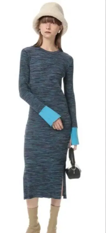 SLY 니트 긴팔 원피스