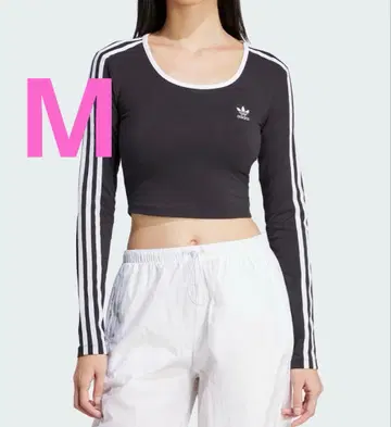 [ 새상품급 ] 아디다스 오리지널 긴팔 크롭 T셔츠