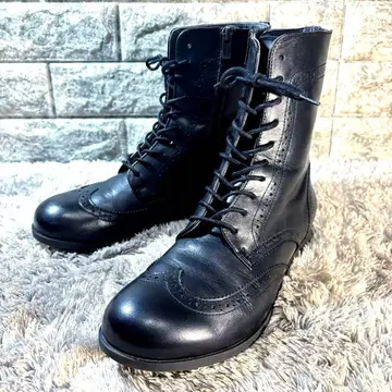 컨디션 최상 버켄스탁 라라미 윙 칩 천연 가죽 레이스업 부츠