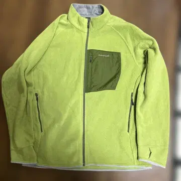 mont-bell CLIMAPLUS 플리스 자켓 XL 옐로우 그린 남성용