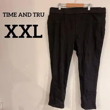 TIME AND TRU [ XXL ] 블랙 슬림핏 팬츠 캐주얼