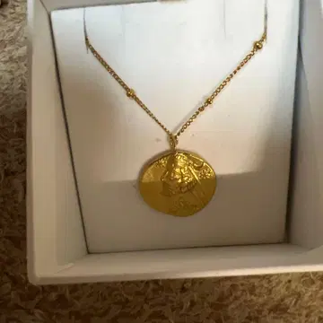 MARIHA 스터드 체인 코인 목걸이